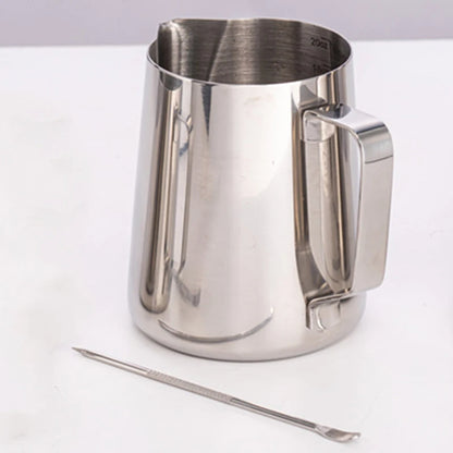 1pc Stainless Steel 304 Coffee Cup Latte Art Cup Milk Cup, Coffee Utensils Foam Art Pot