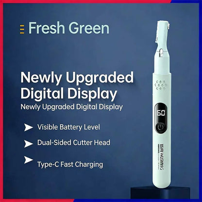 Electric Eyebrow Trimmer Razor Brow Shaping Portable Shaving with Duals Cutter Head Design Washable Hair Trimmer Razor Tools