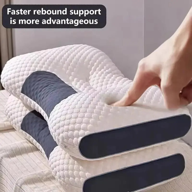 Bedding Sleep Pillow Neck Pillow with Elasticity and Non Collapse Soft Neck Protection Sleeping Pillow Neck comfort