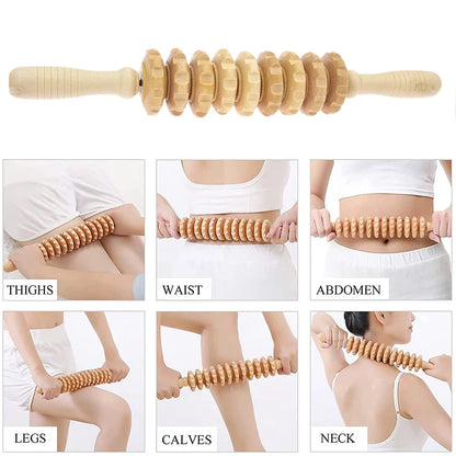 1Pcs Wood Therapy Massage Tools,Wooden Therapy Tools for Body Muscle Pain Relief,Body Sculpting Tools,Fascia Massage