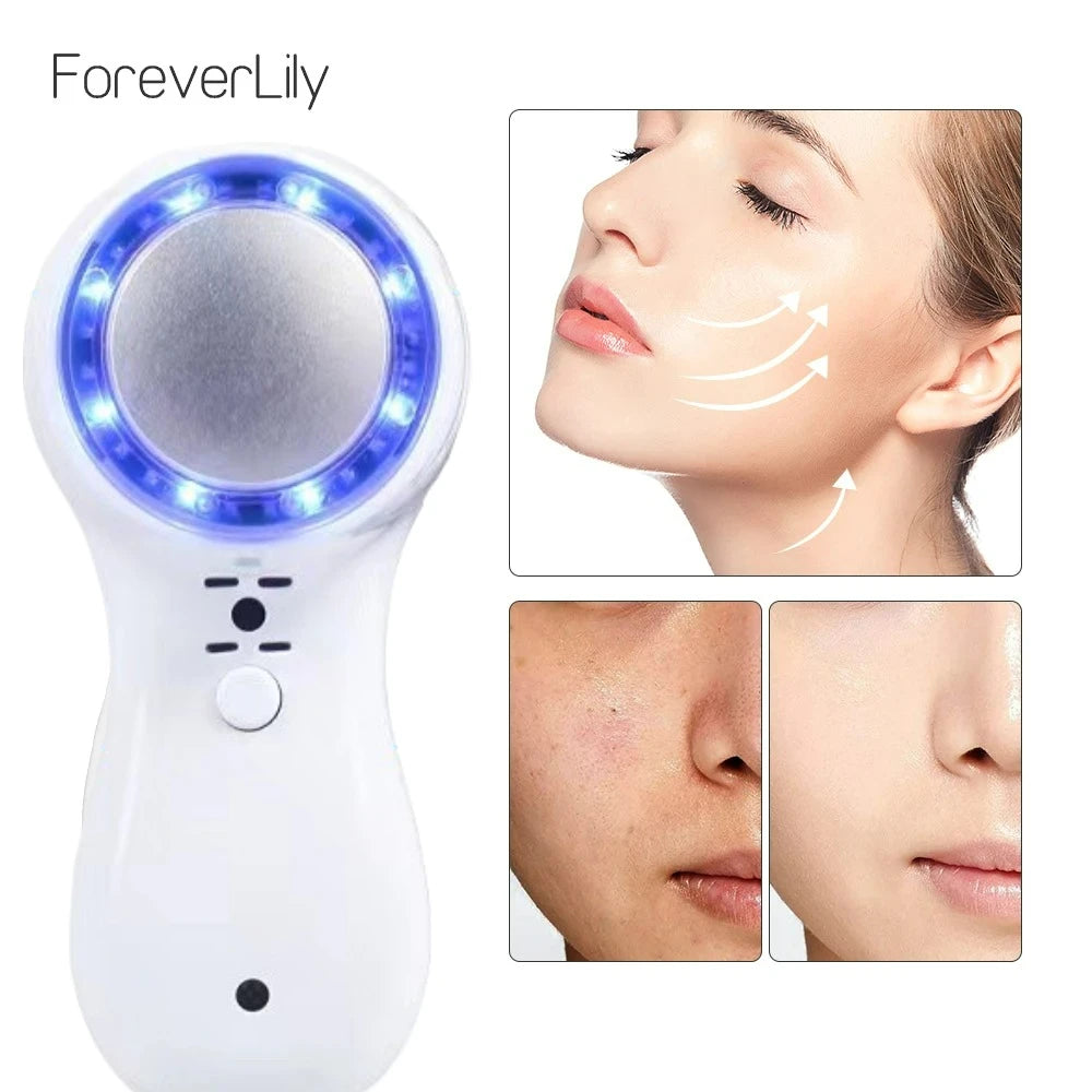 Cryotherapy Skin Cooling Machine Cold Compress Blue Photon Skincooler Facial Calming Care Ice Cooler Reduce Swelling Shrink Pore