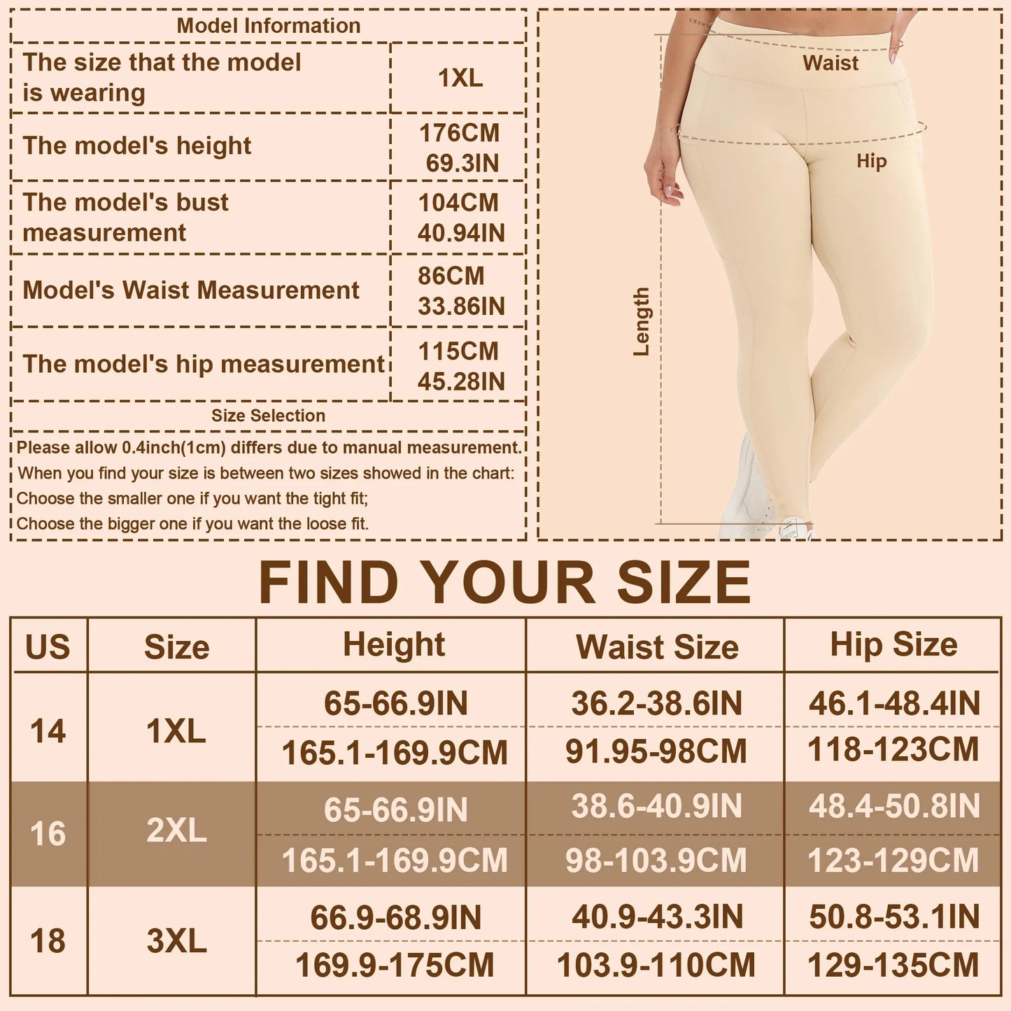 3 Pack Plus Size High Waisted Tummy Control Leggings