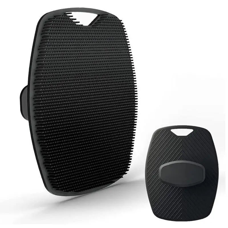 1pc Soft Silicone Exfoliating Brush Cleanser Manual Body Cleansing Scrubber Shower Gentle Massage Bath Brush For Men