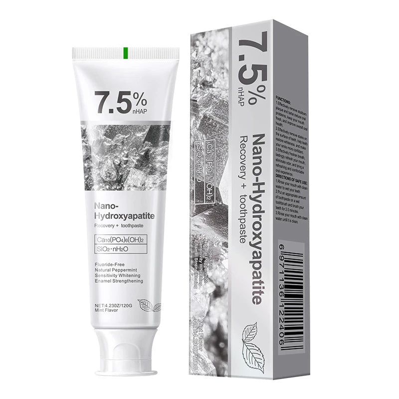 Toothpaste 7.5% Nano-hydroxyapatite Toothpaste New Oral Cleaning Toothpaste Refreshing Breath Removing Tooth Stains Adult Use