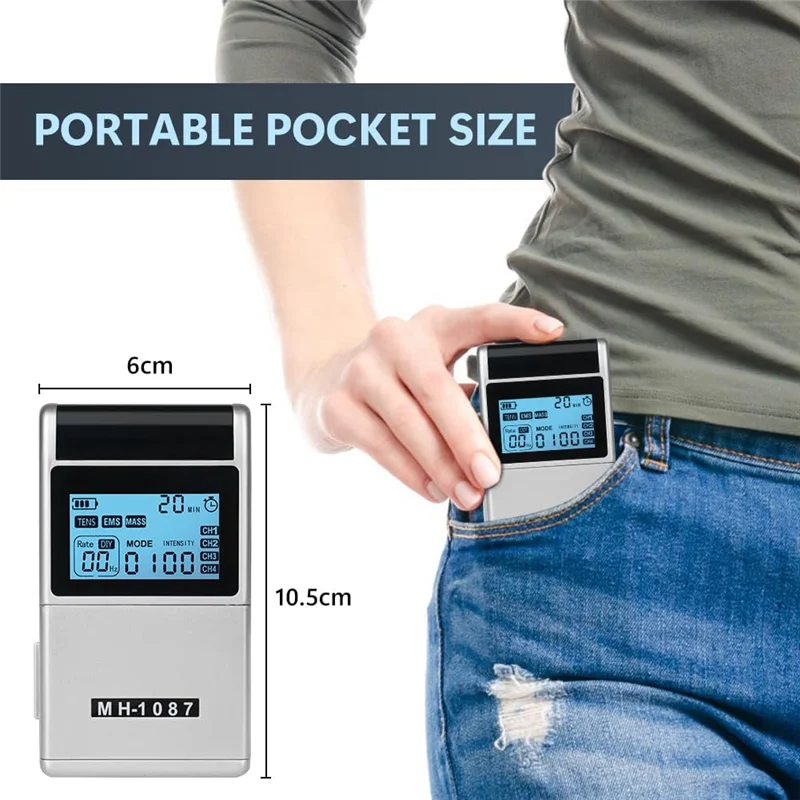 AA20-Muscle Stimulator Pain Relief Muscle Stimulation Physio Massager Acupuncture Therapy Device