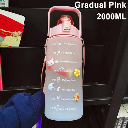 1 Liter Water Bottle Motivational Sport Water Bottle Leakproof Drinking Bottles Outdoor Travel Gym Fitness Jugs For Kitchen