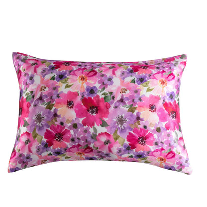 Satin Pillowcase for Hair & Skin, Grey Leopard Printed Pillow Cases Set of 2, Silk Satin Pillow Covers with Envelope Closure