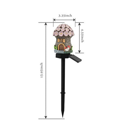 Outdoor LED Solar Garden Lights Waterproof Cartoon Mushroom Light Yard Landscape Path Lawn Street Decoration Solar Powered Lamp