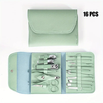 Nail Clippers Manicure Tool Set, With Portable Travel Case, Cuticle Nippers And Cutter Kit, Professional Nail Clippers Pedicure