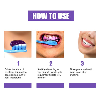 Teeth Whitening Toothpaste Remove Plaque Stains Cleaning Oral Hygiene Dental Bleach Corrector Tools Fresh Breath Beauty Care