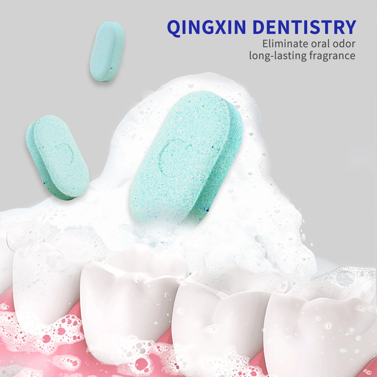 Probiotic tooth cleaning tablets 30/60/90 tablets/box with fresh breath for a long time, clean teeth and portable tooth care.