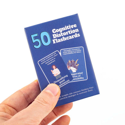 50pcs Mental Wellness Flashcards Cognitive Distortion & Thinking Traps Coping Skills Emotional Regulation Board Game