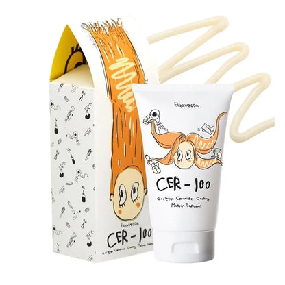 Korean Cer-100 Hair Treatment Care Mask Protein Coating Collagen Keratin Repair Damaged Prevent Hair Breakage Improve Frizz