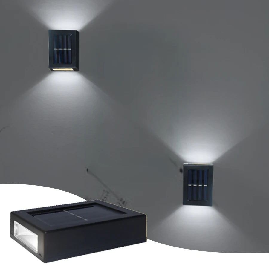 Solar Light Outdoor Up and Down Wall Washer Light Waterproof Solar Lamp for Garden Street Landscape Balcony Yard Porch Decor
