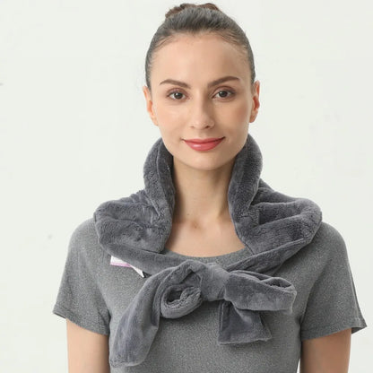 Pain Relief Heating Pad Microwave Hot Wrap Belt Double Sided Fleece for Neck Shoulder Back Soothing Muscle Ache Home Use