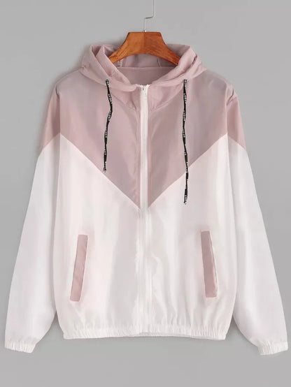Thin Skin Hooded Zip Running Sport Jacket