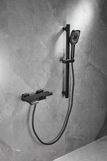 Becola bathroom shower set with intelligent digital display waterfall water outlet and handheld three types of water outlet