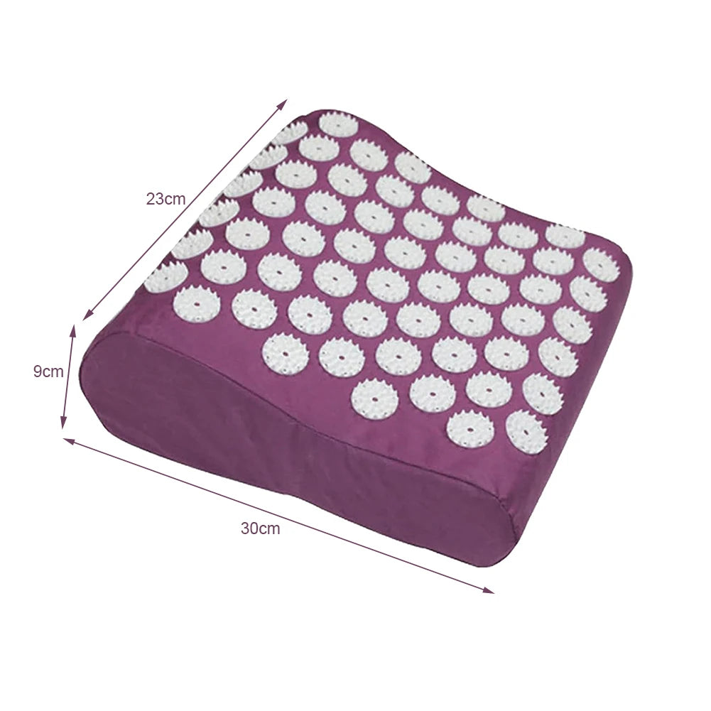 Home Acupressure Pillow Soft Comfort Neck Pain Back Pain DeeRelaxation Spiked Stress Relief   Massage Pillow for family Office