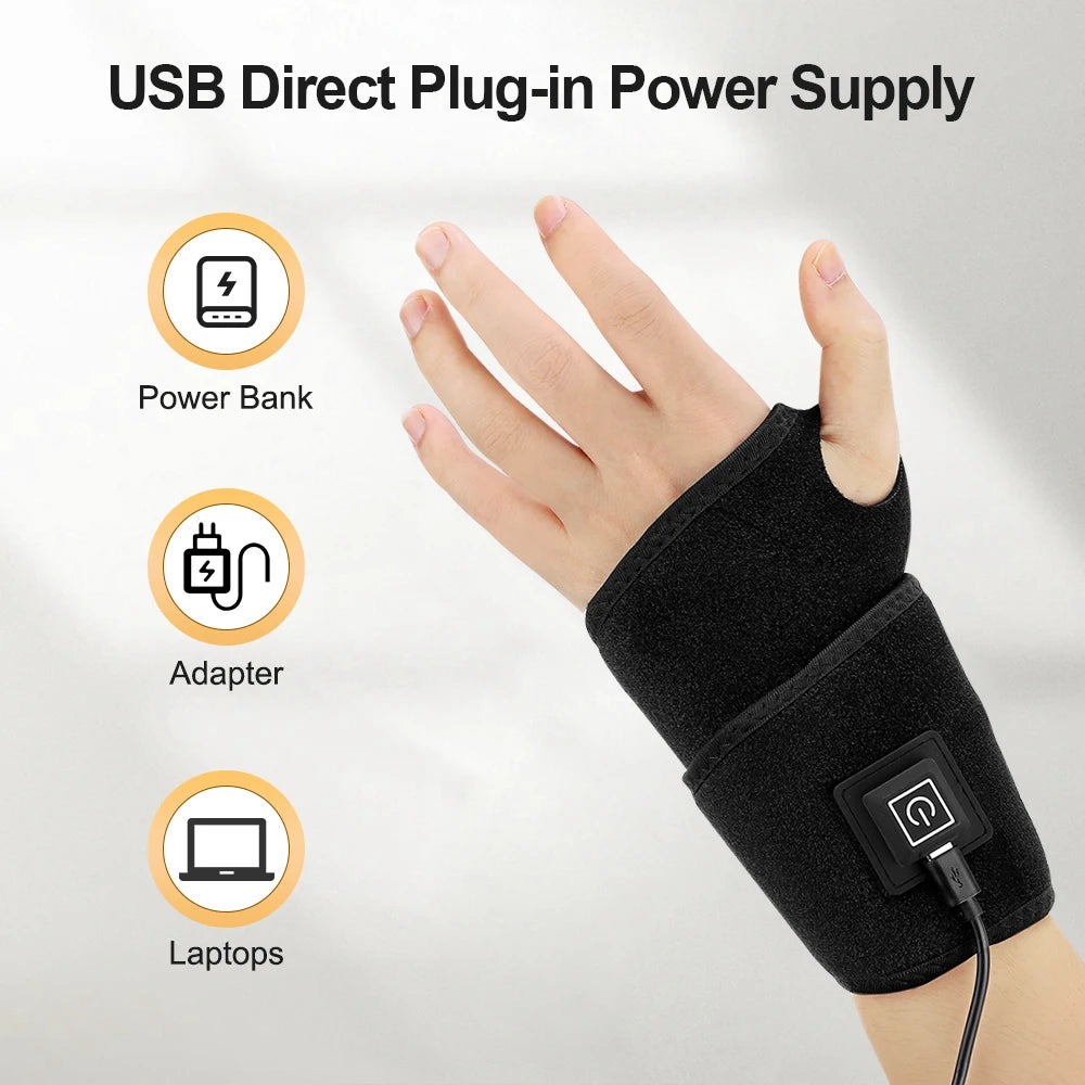 Red Light Therapy Sports Wrist Wraps 660nm 850nm 48 lamp Infrared Belt Support Brace Wrist Protector Promote Blood Circulation