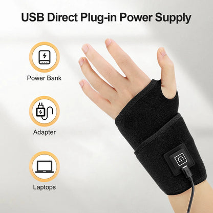 Red Light Therapy Sports Wrist Wraps 660nm 850nm 48 lamp Infrared Belt Support Brace Wrist Protector Promote Blood Circulation