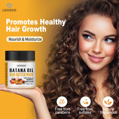 100% Pure Batana Hair Care Oil Hair Growth Oil For Natural Treatment Nourish Reduce Hair Loss Anti-Breakage Hair Thickn Products