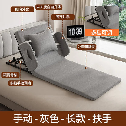 Elderly Electric Adjustable Bed - Home Hospital Use, 5-Position Lift Recliner, Remote Control, Back Massage, USB Charging