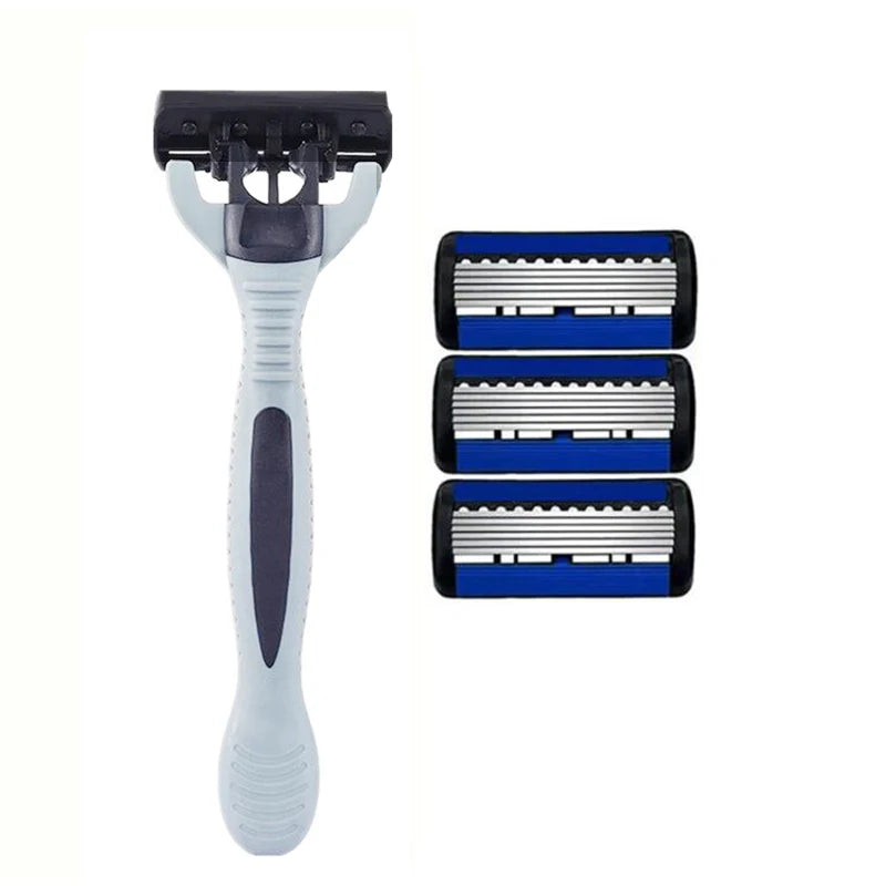 Razor Classic 6 Layer Safety Razor for Mens Shaving&Womens Hair Removal Shaving Blades Manual Shaver