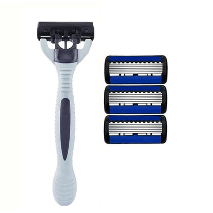 Razor Classic 6 Layer Safety Razor for Mens Shaving&Womens Hair Removal Shaving Blades Manual Shaver