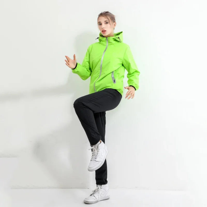 Profession Sauna Suit Men Boxing Training Waterproof Sportswear for Women Gym Clothing Full Body Sweating Suits for Weight Loss