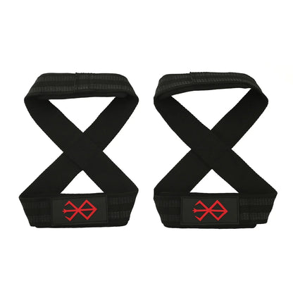 Anime Weight Gym Wrist Wrap Lifting Straps Weightlifting Lifting Straps, Power Workouts Lifting Deadlift Straps Padded Men