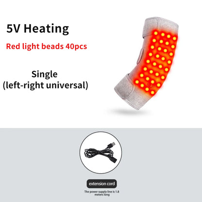 Red Light Therapy Heated Elbow Sleeve | Relieves Joint & Arm Pain, Arthritis | Heating & Massage Function Relieve Arm Numbnes