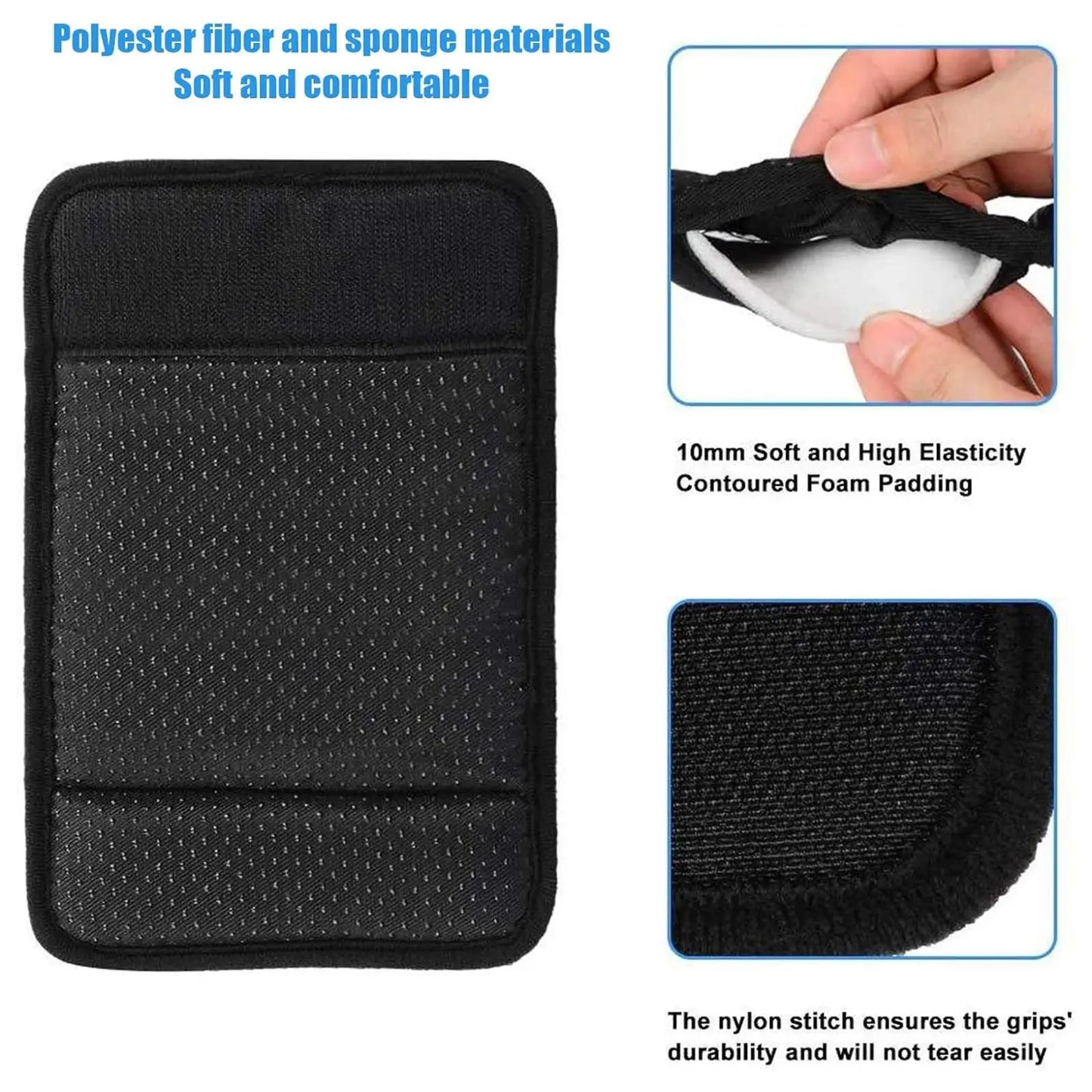 2 Pieces Walker Handle Cushions Anti Slip Walking Cane Grip Covers Hand Grip Covers Soft Cushion Padding for Elderly Grippers