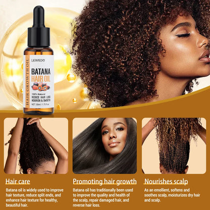 100% Natural Batana Oil Batana Butter Hair Mask Treatment Deep Conditioner for Dry Damaged Hair and Growth Nourishing & Smooth