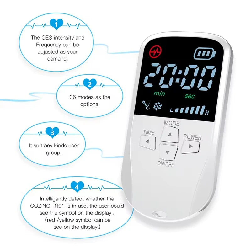 Vagus Nerve Stimulation Clip Ear Sleep Aid Device Relieve Insomnia Promote Fast Sleep Deep Sleep Anxiety Depression