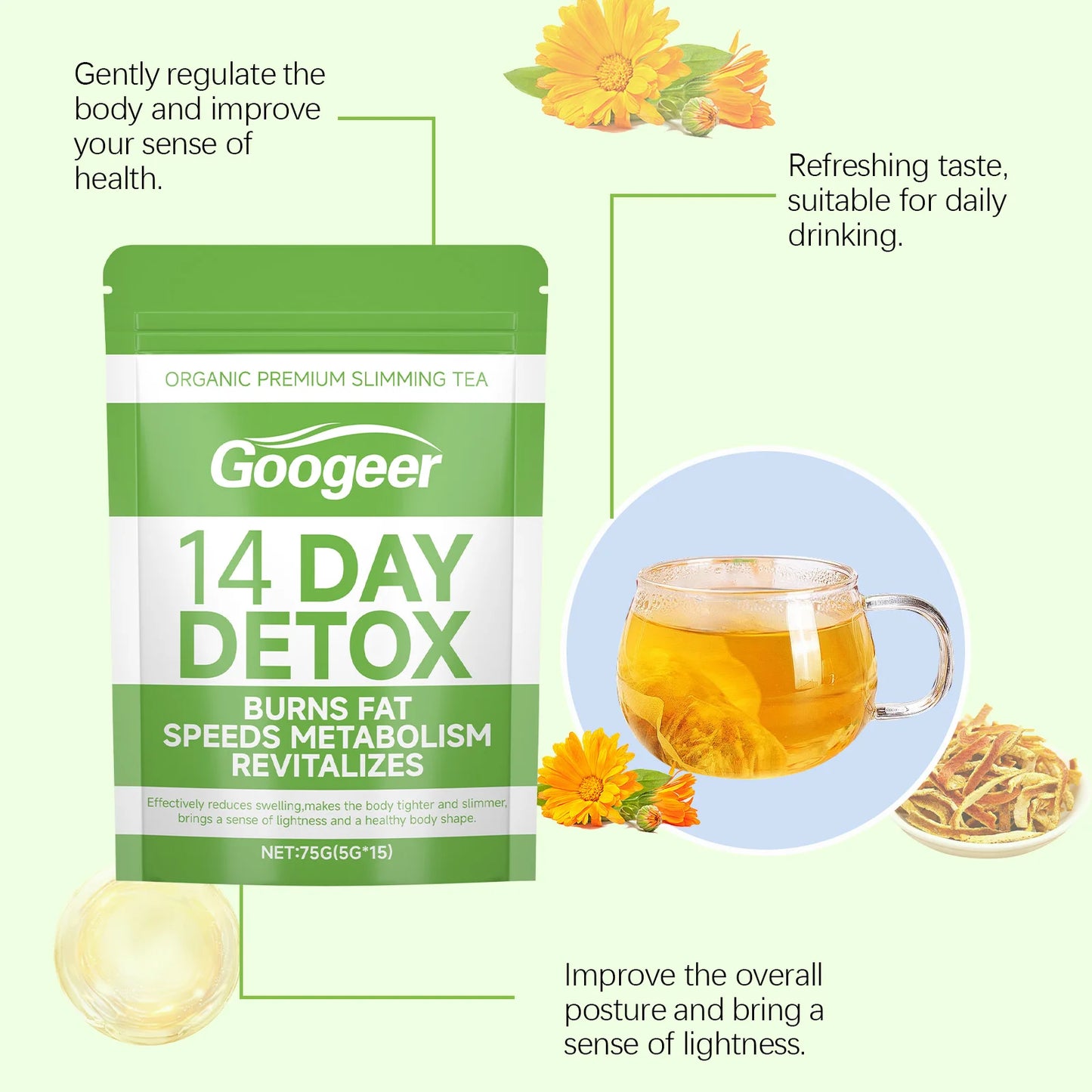Herbal Body Shape Wellness Tea Natural Plant Blend Fitness Support For Active Lifestyle Body Management Goals Healthy Routine