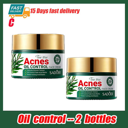 Tea Tree Acne Removing Cream Facial skincare Oil Control Face Gel Creams Hydrating Moisturizing Facial Cream Skin Care Set