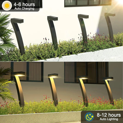 6Pack Bright Solar Outdoor Lights,  Auto On/Off