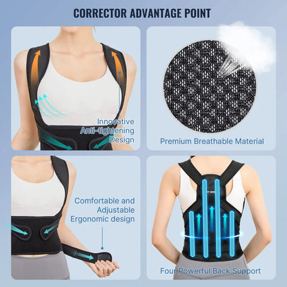 Back Brace Posture Corrector Full Back Support Spine Corrector