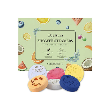 Shower Steamers Aromatherapy - Birthday Gifts for Women, 6 Pack Shower Bombs with Essential Oils. Gifts for Her, Self Care Spa