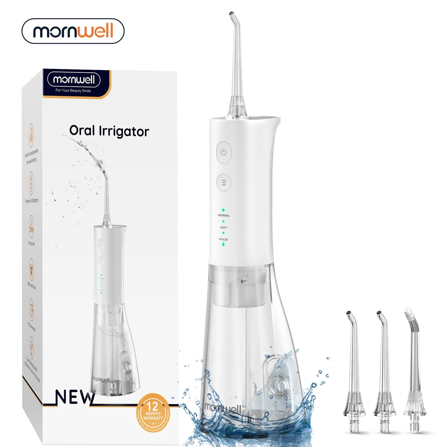 New Water Floss F29 Portable Water Flosser USB Rechargeable Oral Water Jet Pick Flosser 4 Jet Tip Teeth Cleaner