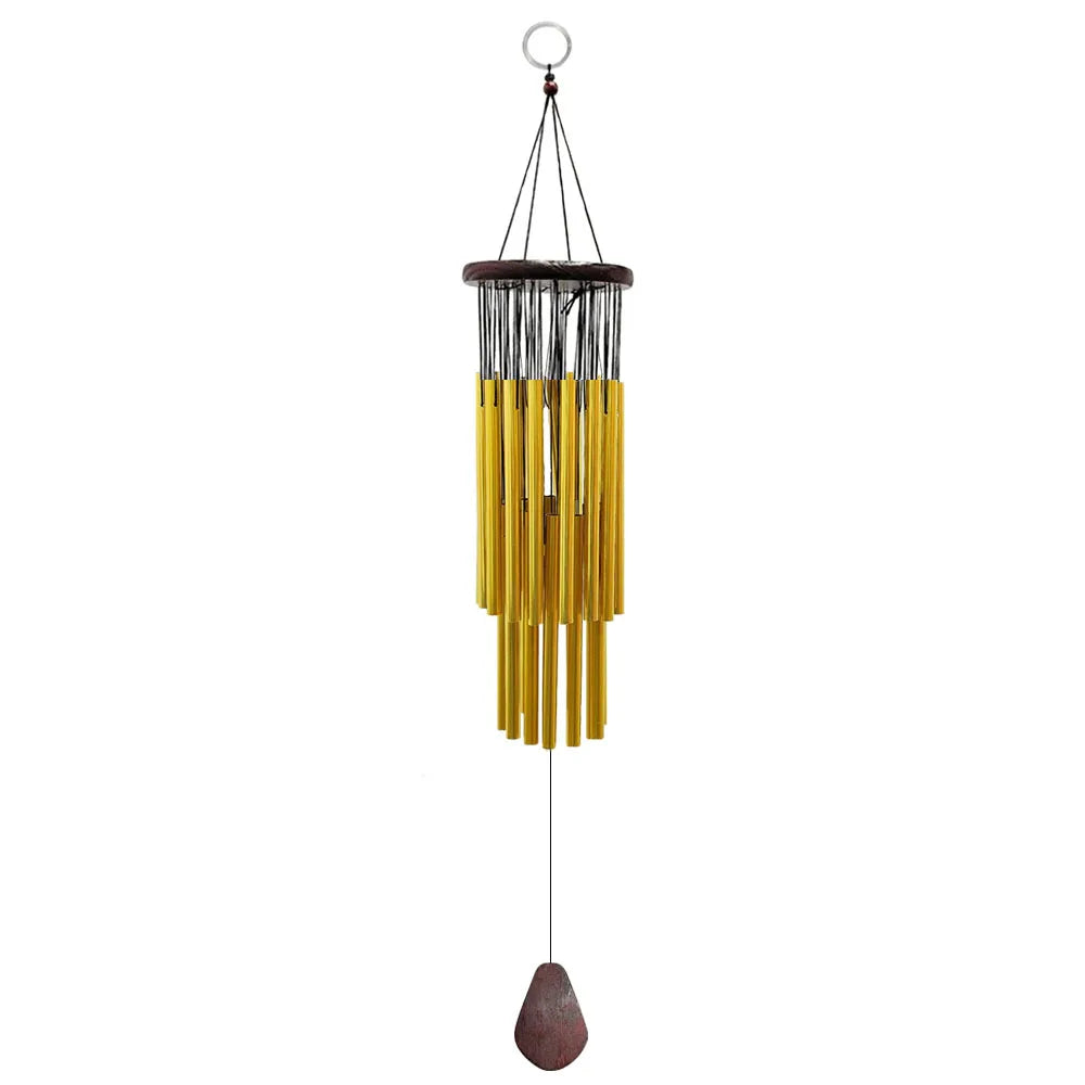 27 Tubes Handmade Wind Chimes Outdoor - Concert Pitch Tuned for Deep Soothing Sounds, Hummingbird Design Large Wind Bell for Gar