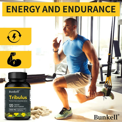 Tribulus for Men Extract - Herbal Supplement, Extra Strength, Enhance Athletic Performance, Endurance, Energy, and Immunity