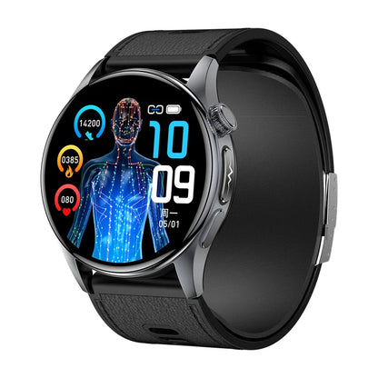 New Smart Watch High precision air pump1.56‘’ AMOLED Display ECG Comprehensive Sleep Monitoring Health BT Talk NFC Airbag Stra