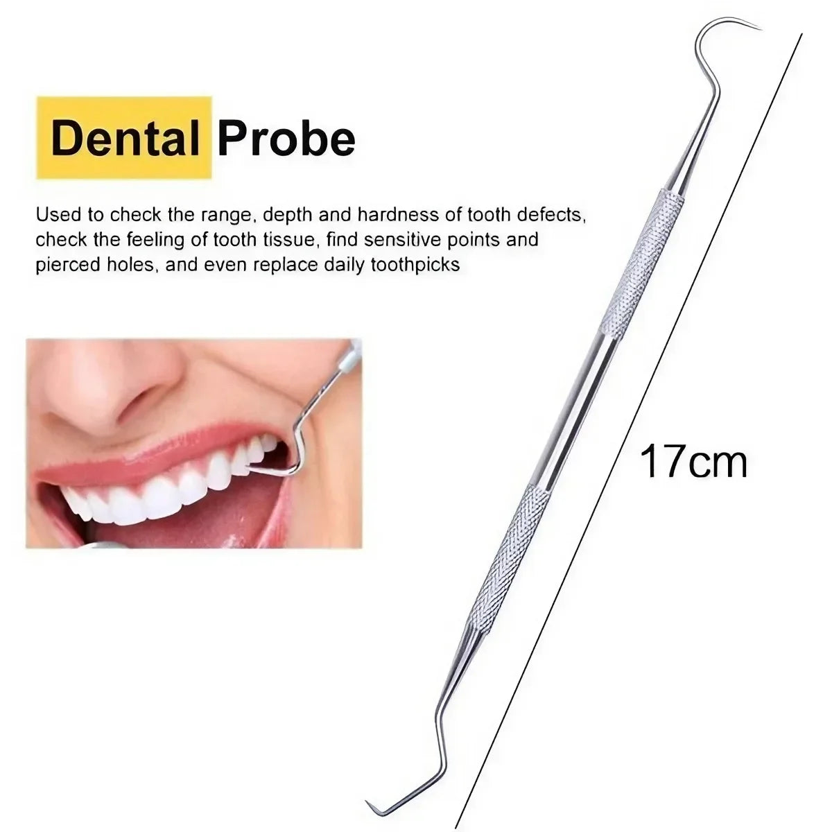 JJYY 6 Pcs/set Dental Plaque/tartar Remover Dental Professional Oral Hygiene Cleaning Set Toothpick Dental Cleaner Oral Care
