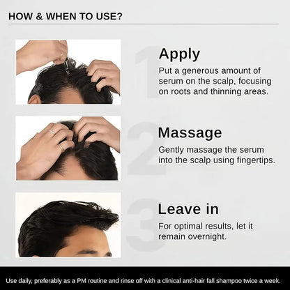 30ml Advanced Hair Care Serum With Multi-Peptides For Enhanced Hair Density And Scalp For All Hair Types