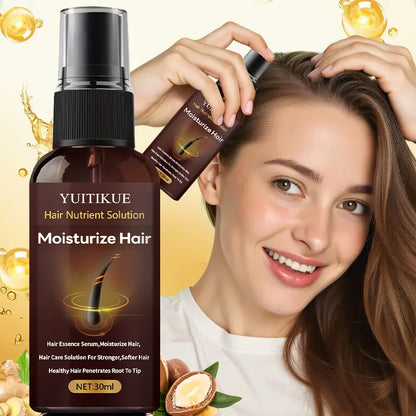YUITIKUE Hair Nutrient Solution 30ml - Water-Light & Non-Greasy, Deeply Moisturizes & Strengthens Hair