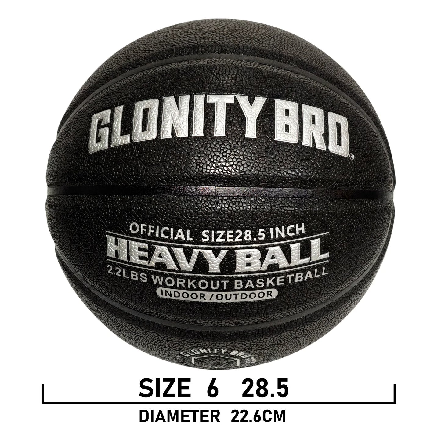 Weighted Training Heavy Basketball 2.2LBS Size 6-28.5''Indoor&Outdoor For Youth&Women Improving Handling Dribbling&Passing Skill