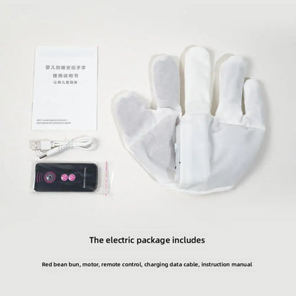 Soothing Baby Sleep Aid Pillow Automatically Slaps Plush Palm To Coax Sleep Artifact Anti-fright Comfortable Electric  Safety