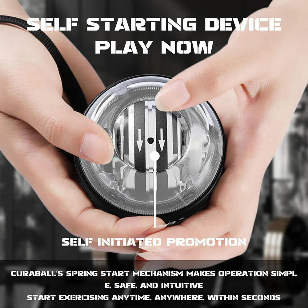 Powerball Forearm Exerciser Gyroscope Power Ball Gyro Wrist Booster Trainer Muscle Fitness Equipment Arm Hand Exercise Home Gym