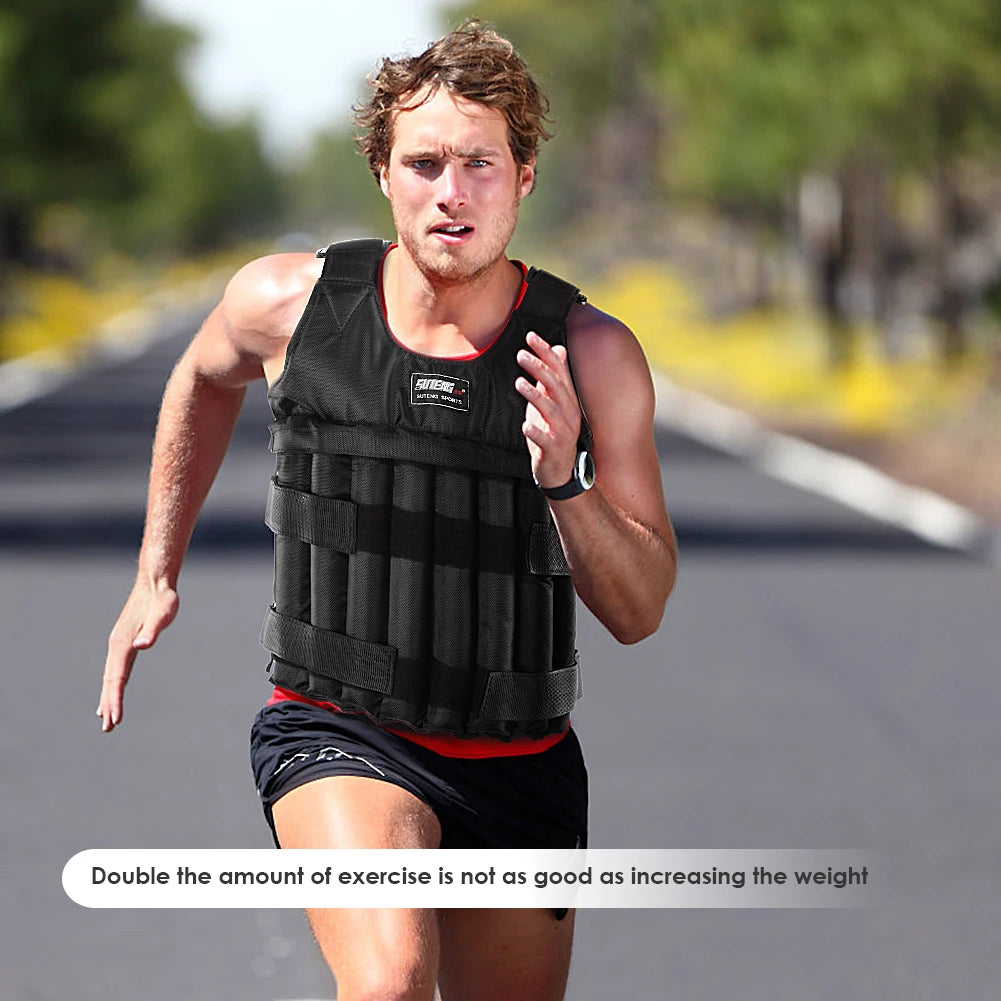 Loading Weighted Vest 1-50kg Adjustable Weight Training Exercise Loading Weight Jacket Fitness Vest for Running Training Waistco